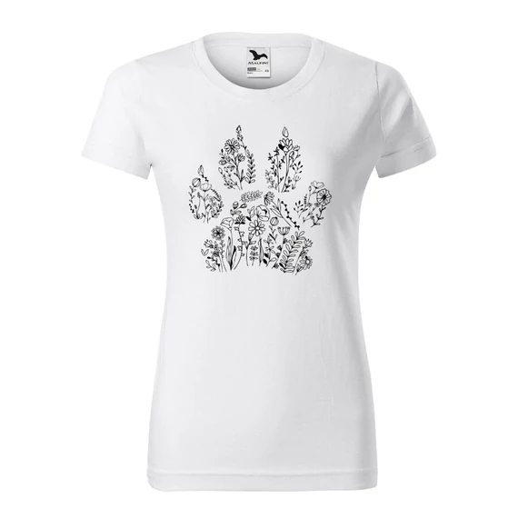 Virág mancs női póló